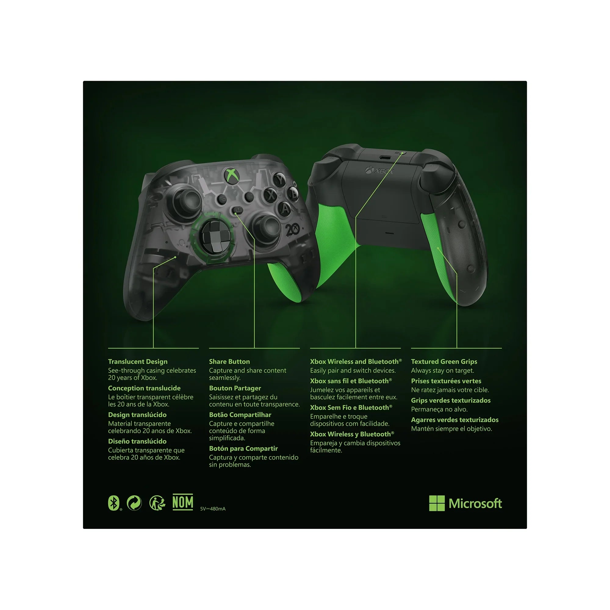 20th Xbox - Wireless Restored Edition Special (Refurbished) Anniversary Controller