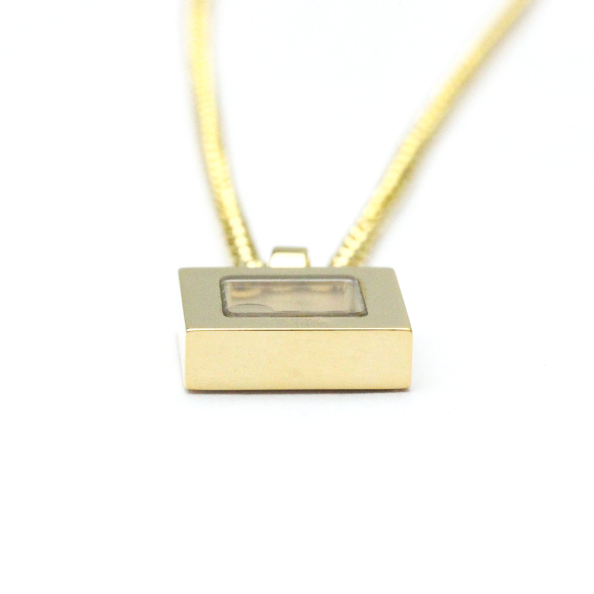 Men,Women Pendant Necklace (Good) Happy (Gold) Fashion (18K) Diamonds Chopard Necklace Pre-Owned Yellow Diamond Square 79/3210 Gold