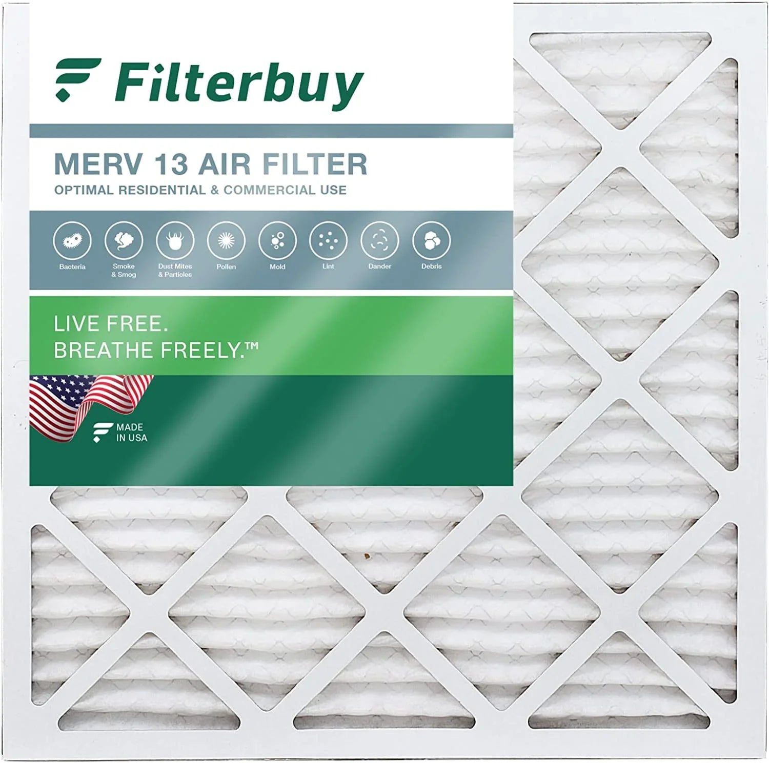 (1-Pack) 30x30x1 MERV HVAC Pleated Filterbuy AC 13 Furnace Air Filters