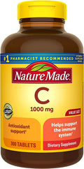 Support, 300 Immune Made Supply Tablets, Vitamin Dietary 300 1000 mg, Day for Supplement C Nature