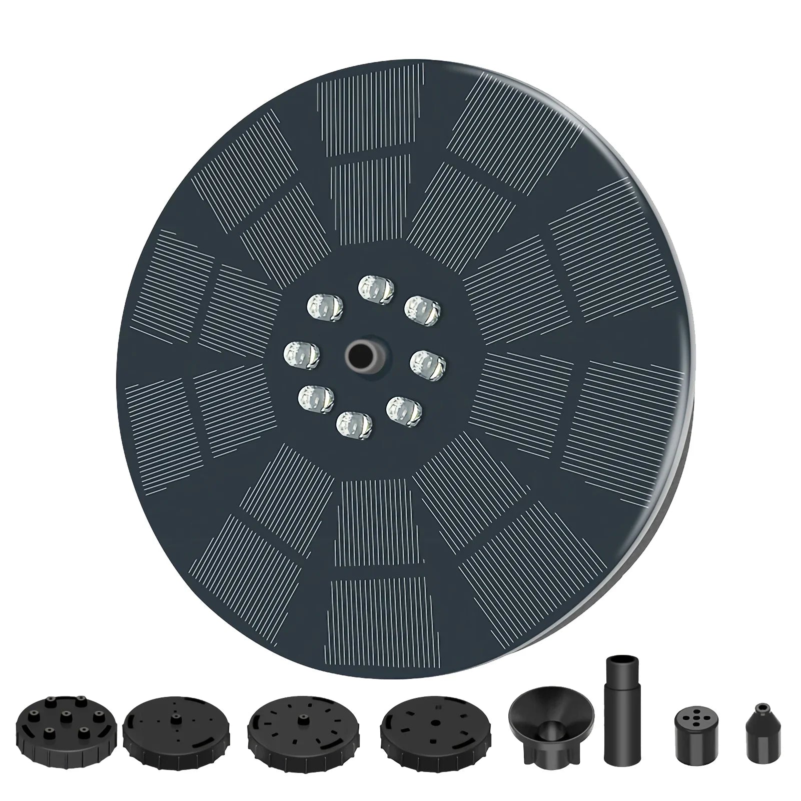 Solar Fountain 3W, Bird Patterns Shinysix Spray Pool Garden 7 Bath Pond for Fountain Pump with