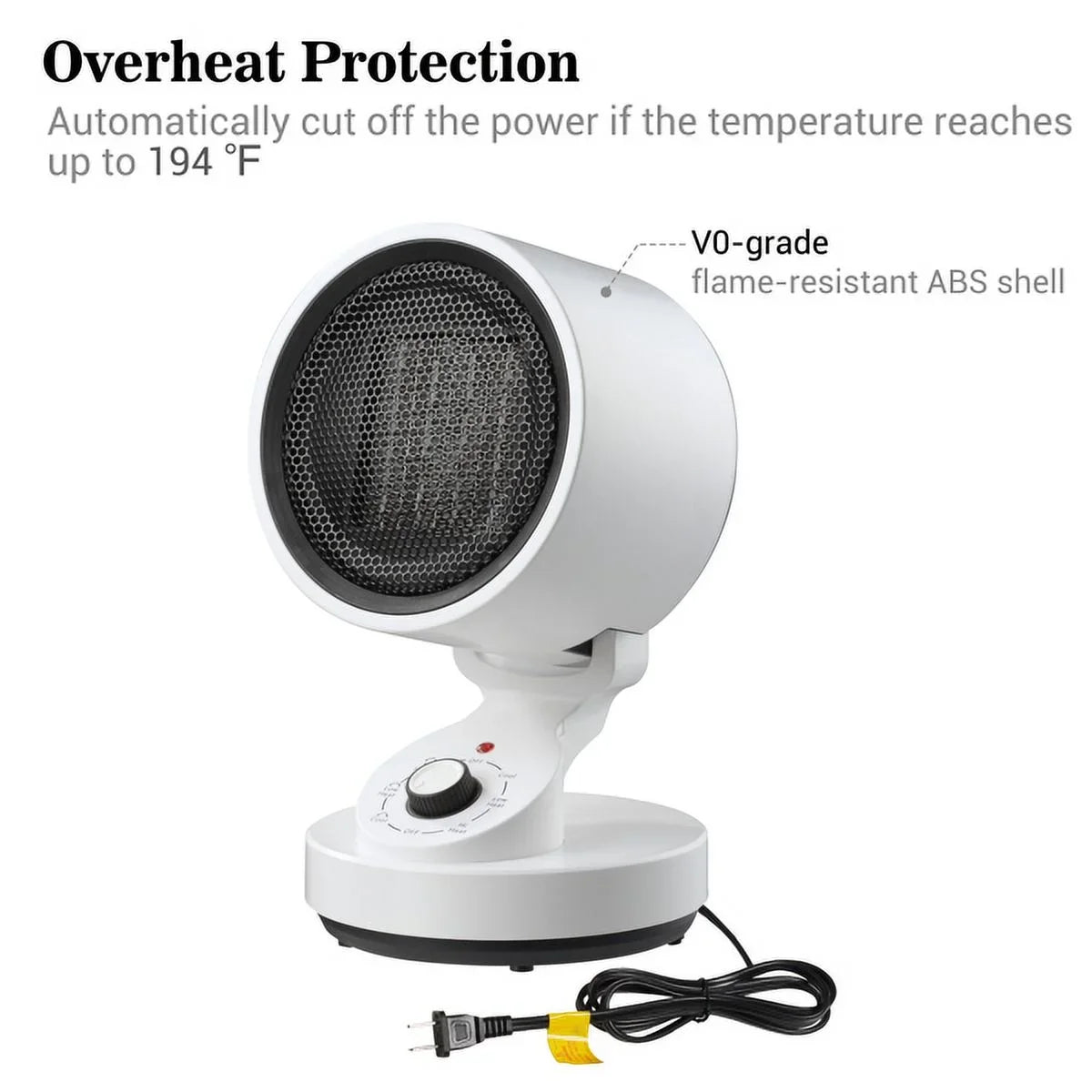 including Cool Cooling (900W), , Home, modes Heater Space Electric Heat Office (10W) Fan, and Fan,with Low for Quick Cool Warm 3 & Heat Heat 2-In-1 High Machine Mode Up (1500W), Space