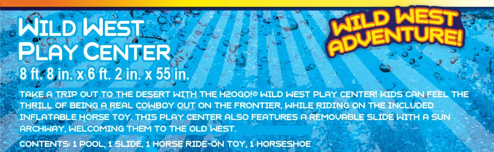 Play Wild Kids Center West Water H2OGO! Inflatable Wide 8'