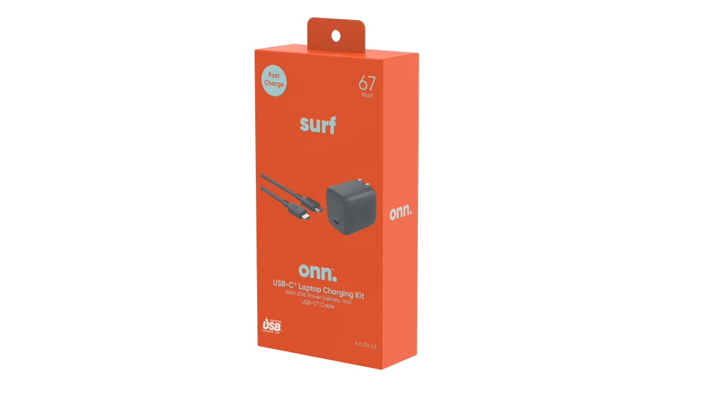 Apple,Dell,HP,Asus,Acer,Lenovo,Grey with Port, 1 GAN Charger Laptop USB-C for Compatible 67W onn.