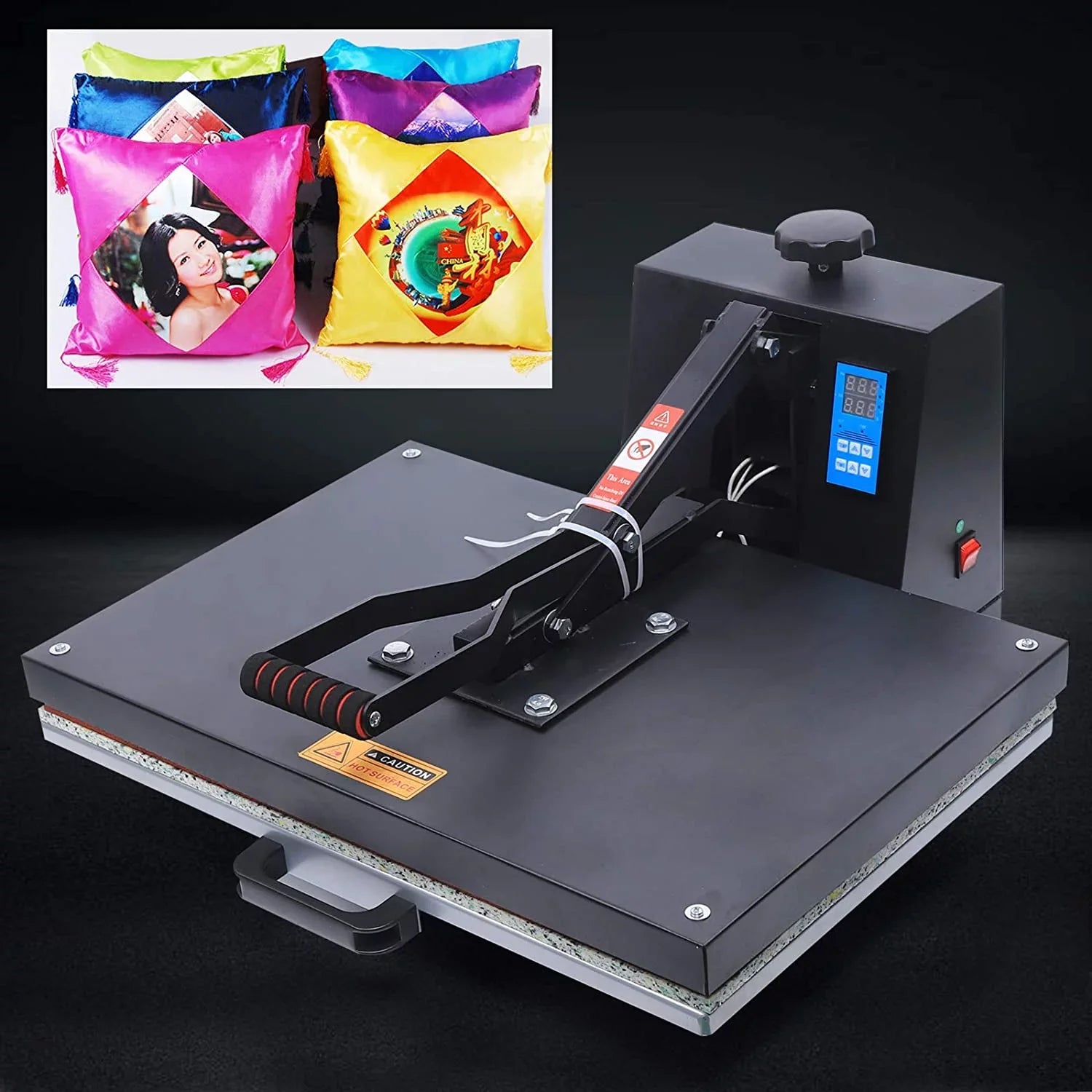 Sublimation Anqidi Pressure Adjustable Press Printer 16" Digital Machine x 0~250℃ 24" TEMP Clamshell Heat Time T-shirt Transfer