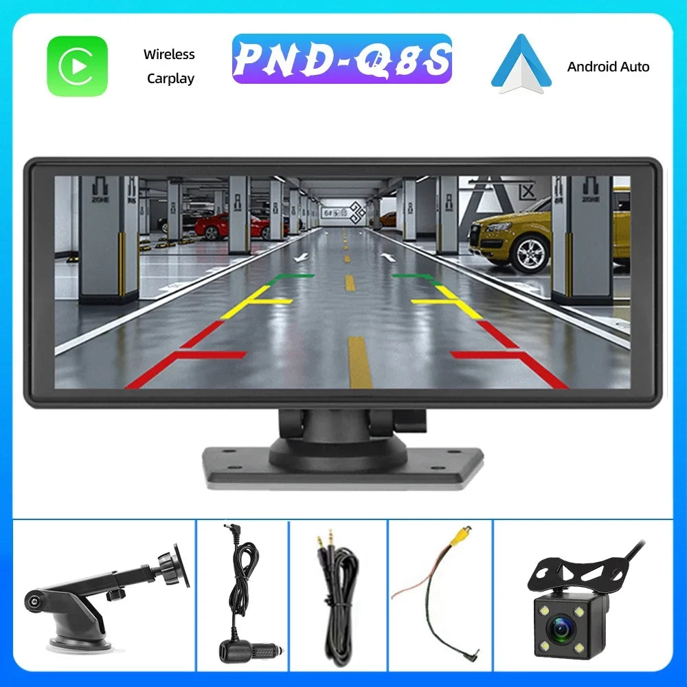 Auto Bluetooth Stereo,Newest Bluetooth/FM Portable Player with Car with Unit Camera Screen Carplay&Android Stereo FM Navigation 9.3 Inch Car Wireless Touch TF Transmitter,AUX, Synchronization/Rear