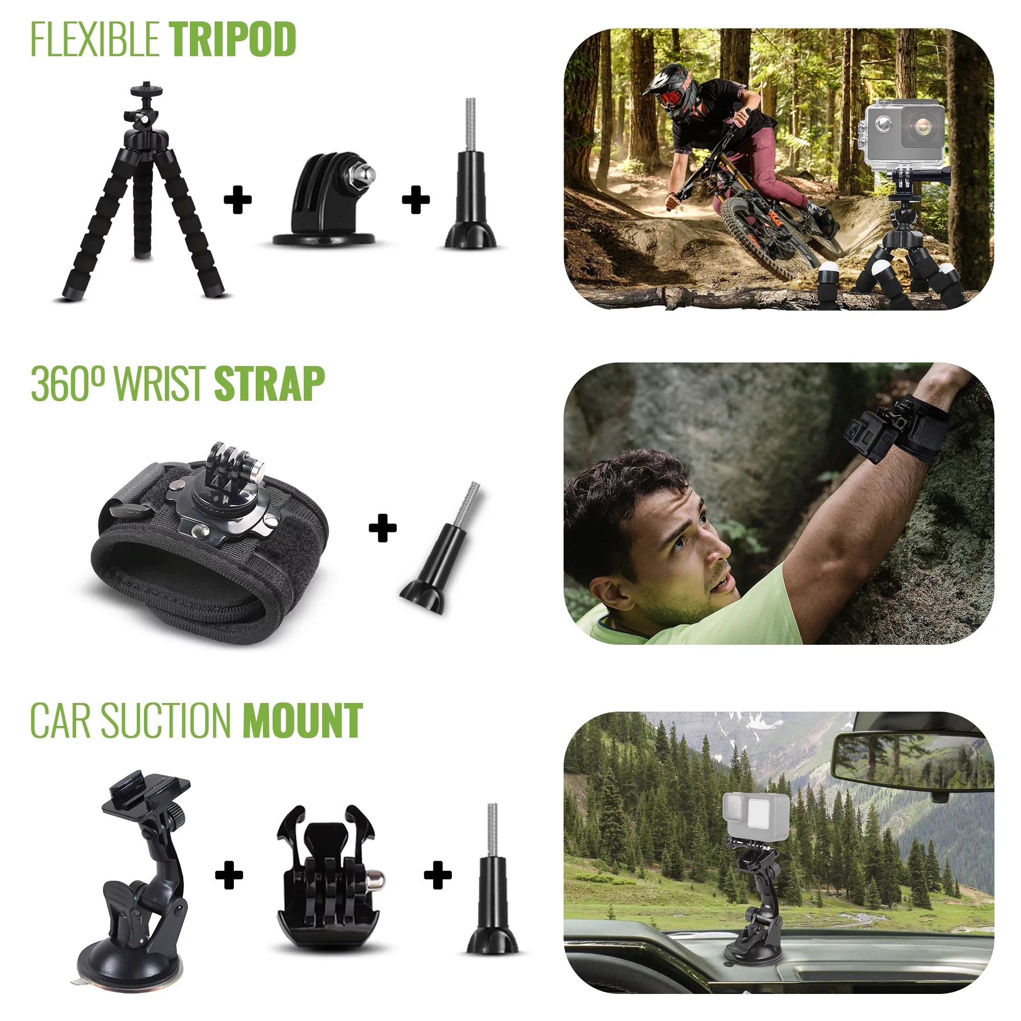 Compatible Camera - Insta360, DJI, Fusion, Accessory AKASO Kit, for DiGiNerds 50-in-1 Action GoPro,