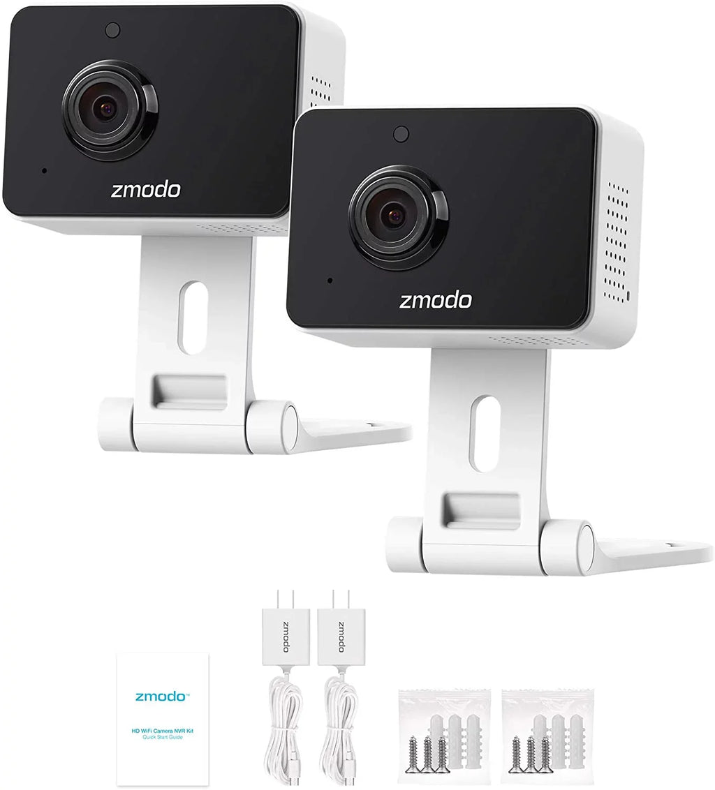 1080p Two-Way Mini Security Baby Camera, Wireless Camera (2 Vision, Pack) Monitor/Pet/Nanny Detection Home Zmodo Motion Pro Audio, Indoor Night