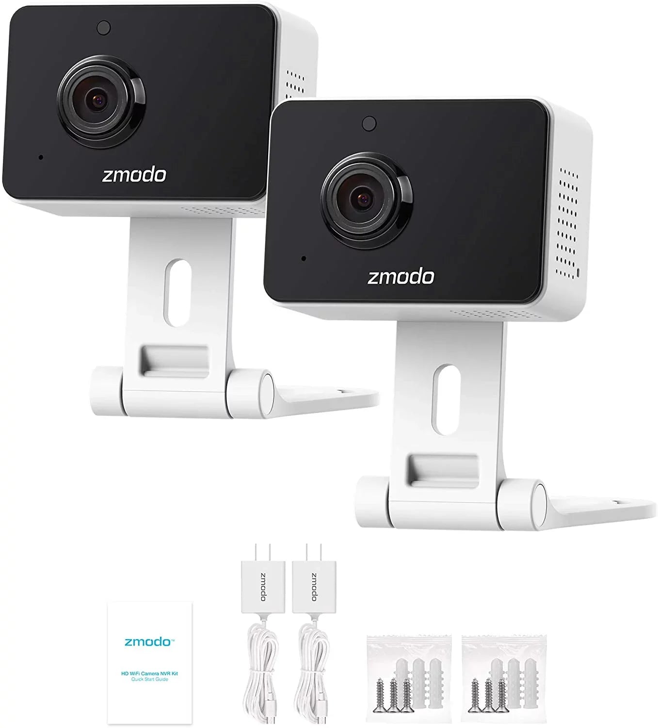 1080p Two-Way Mini Security Baby Camera, Wireless Camera (2 Vision, Pack) Monitor/Pet/Nanny Detection Home Zmodo Motion Pro Audio, Indoor Night