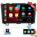 1080P AHD Radio WIFI Touchscreen Stereo 12 Backup Mirror 2007-2011 9'' For Wireless Android CRV FM HD Honda Auto Camera Android Car Carplay Player Bluetooth Link GPS USB Hifi,