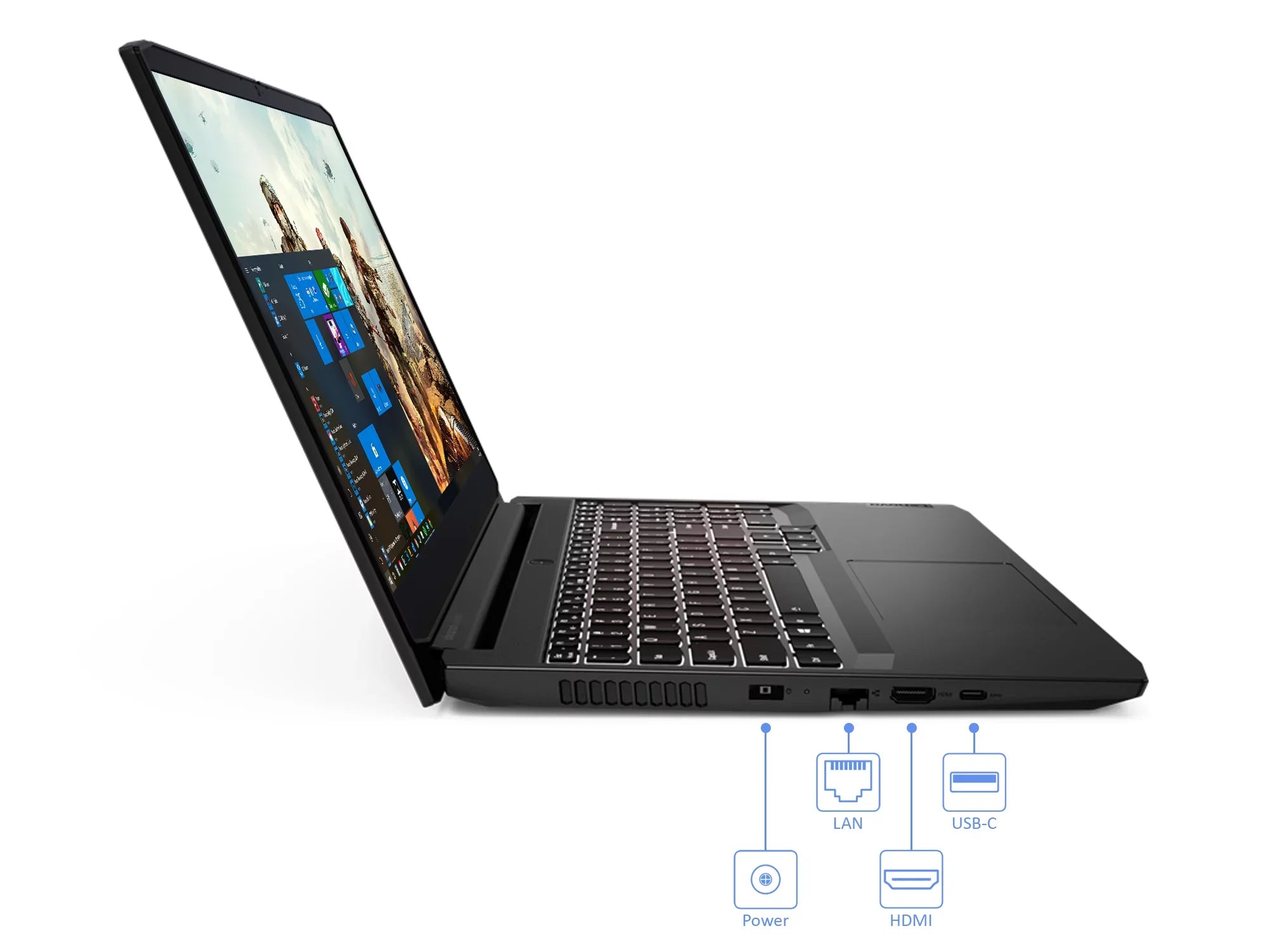Lenovo Laptop, 4.2GHz, FHD 120Hz NVMe Windows AMD Wi-Fi, 5600H NVIDIA Upto SSD, Pro Display, Bluetooth, RAM, 10 3050, 3 GeForce Ryzen HDMI, 2TB 15.6" 32GB Gaming RTX 5 IdeaPad