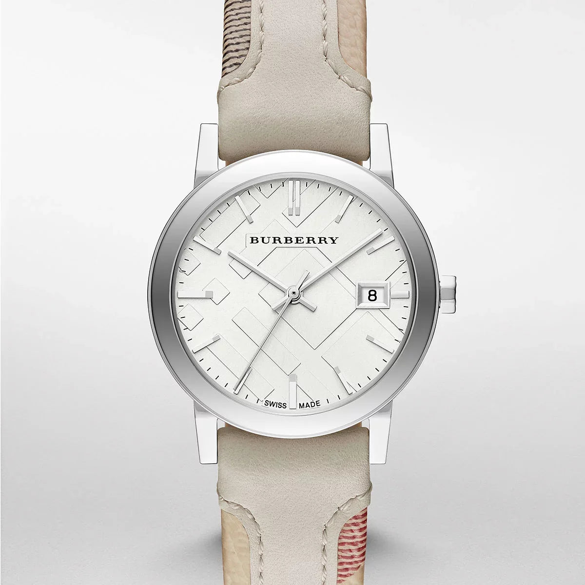 BU9132 Leather Analog Quartz Burberry Watch 34mm Women's Double