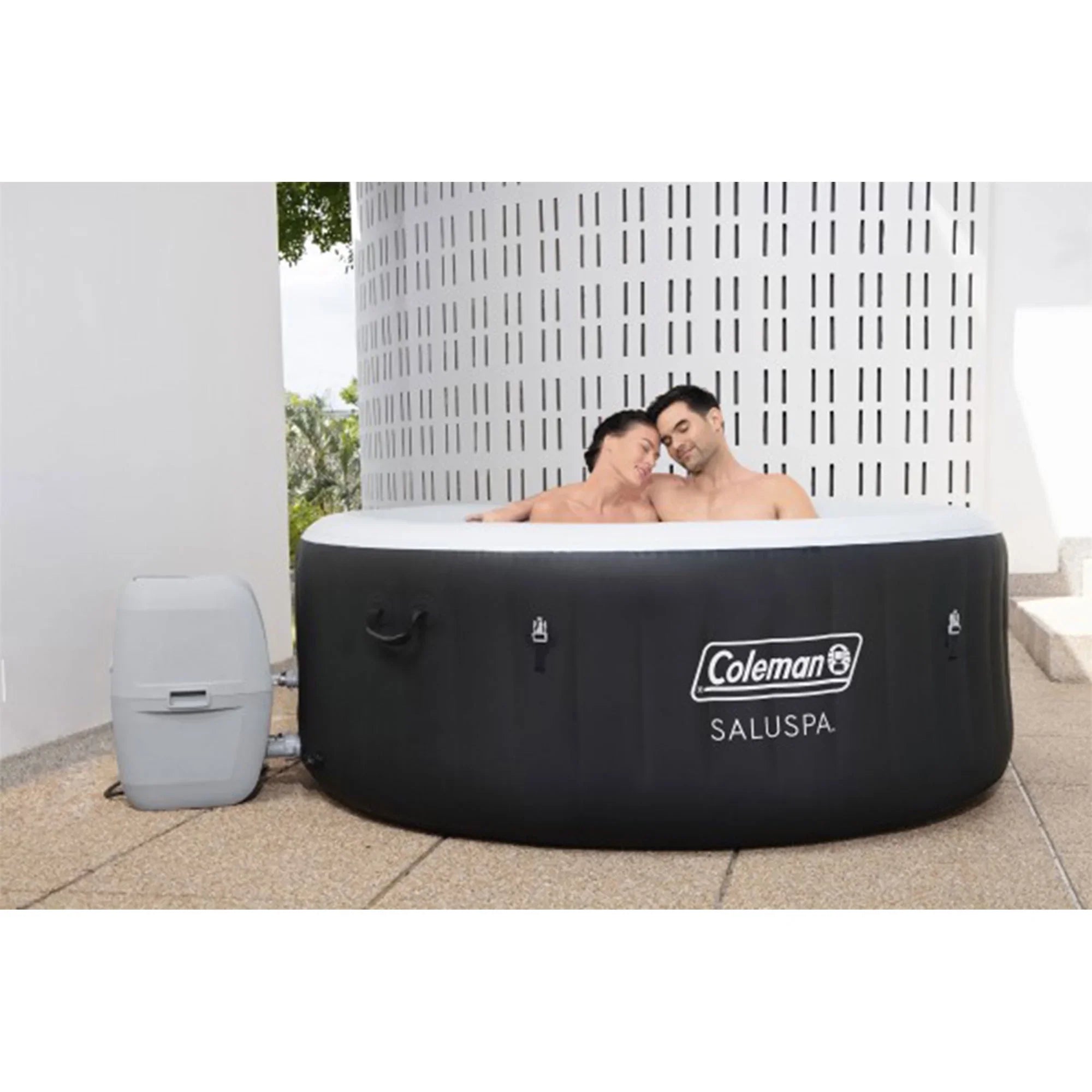 2 & SaluSpa 4 Headrest SaluSpa Coleman Pillow Tub w/Bestway Seat AirJet Hot