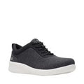 Lightweight 6.5 Lace-Up Adjustable Breathable Padded Heel Running Round M Pace Womens Toe CLARKS Gray Comfort Athletic Shoes