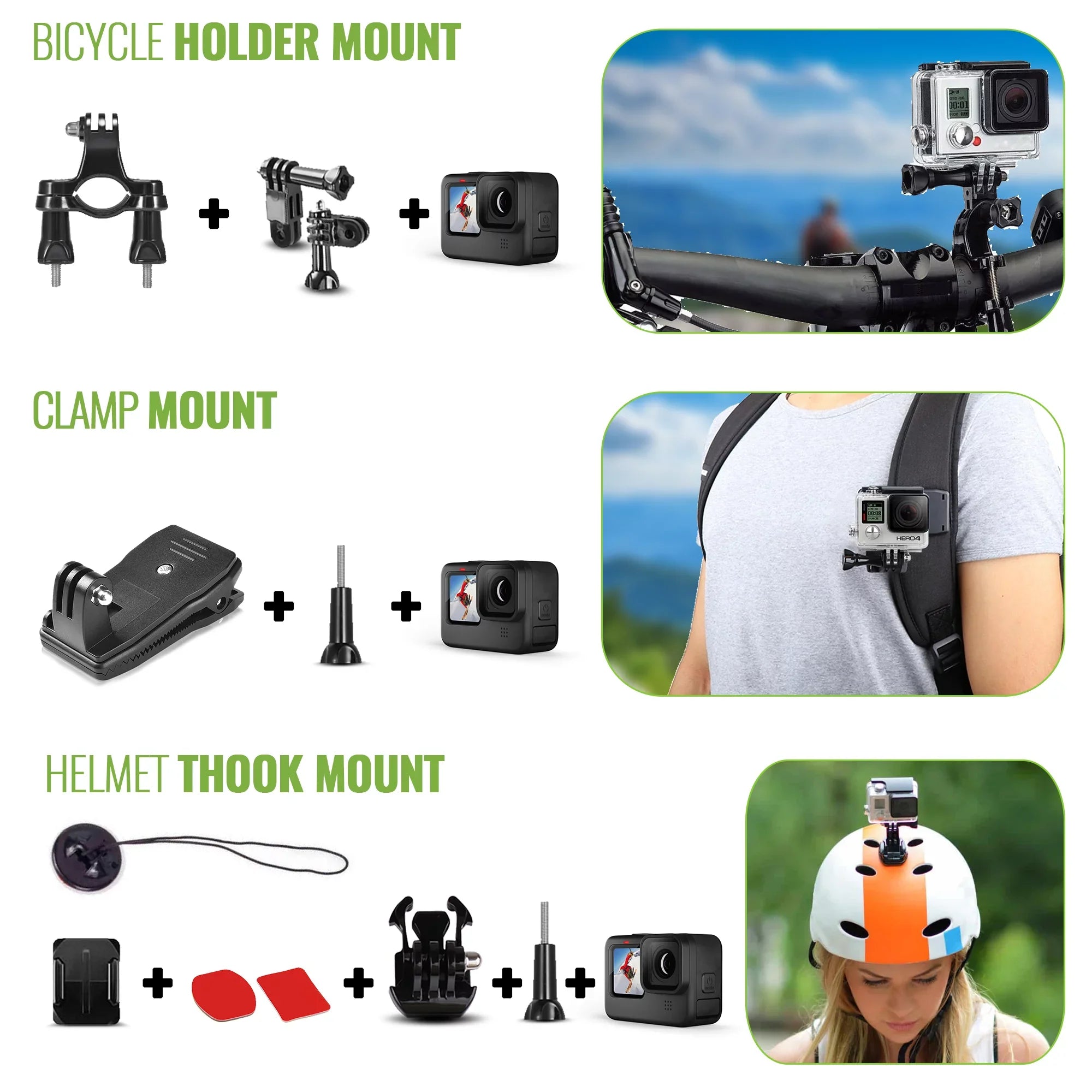 Compatible Camera - Insta360, DJI, Fusion, Accessory AKASO Kit, for DiGiNerds 50-in-1 Action GoPro,