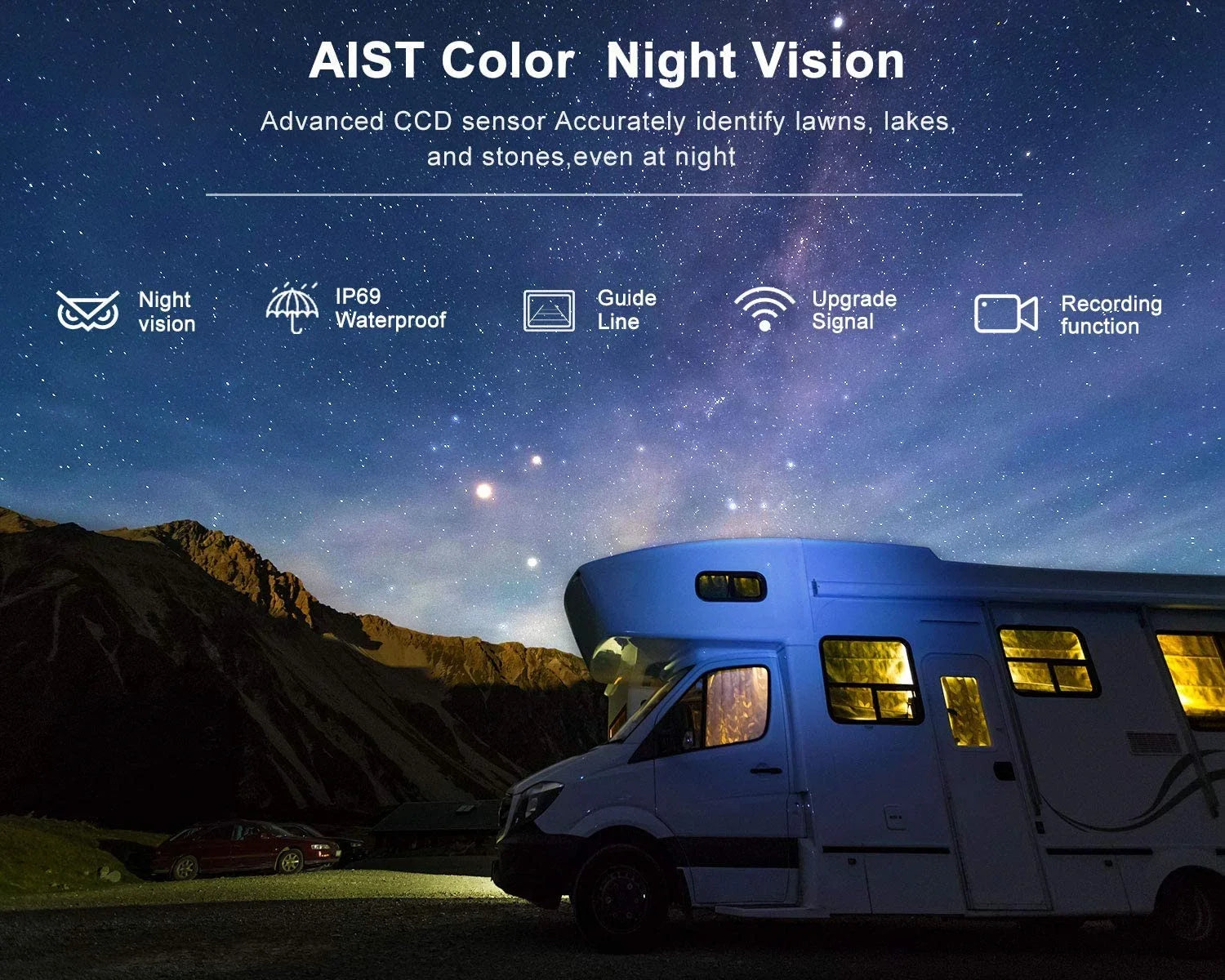 Truck RV Split Camera Touch Waterproof 2 HD Monitor, Dual/Quad DVR ZEROXCLUB 7-inch Backup Side Camera 5th View View for System Wheel,BW702 1080P Rear with Trailer Wireless Wireless IP69