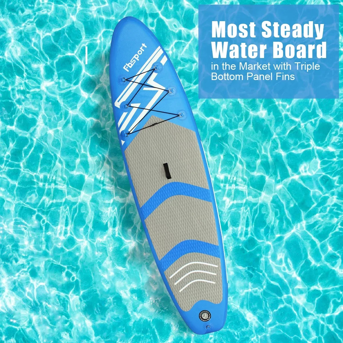 Control, Surfboard Ft Surf Accessories Paddle Bag, Thickening Non-Slip Up SUP w/Complete & Standing Boat Carry FBSPORT 11 Deck, Stand Inflatable Board