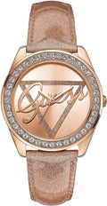 U0023L4 Rose Women's to Time Gold-Tone Sparkle Give Watch GUESS
