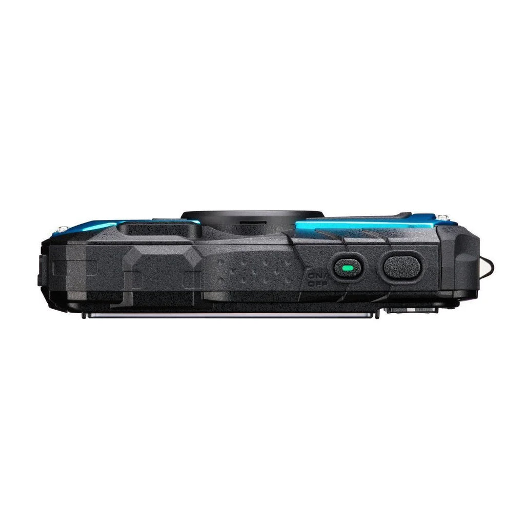 Exceptional Shooting Compact and Tough with Camera Body Image PENTAX (Blue) Underwater Mode Imaging All Quality Weather Adventure Construction, Ricoh WG-90