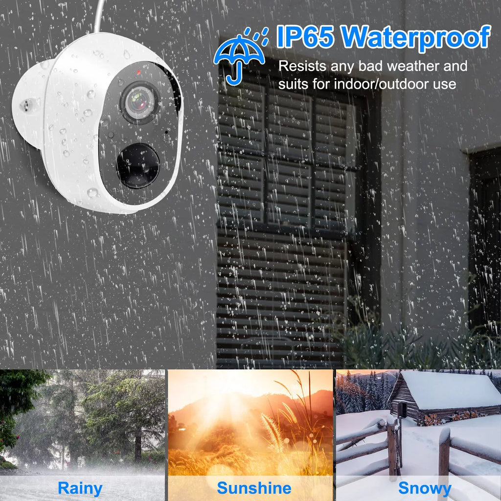 Camera 1080P Audio Surveillance Camera iNova FHD Security IP IP65 Two-Way Waterproof WiFi