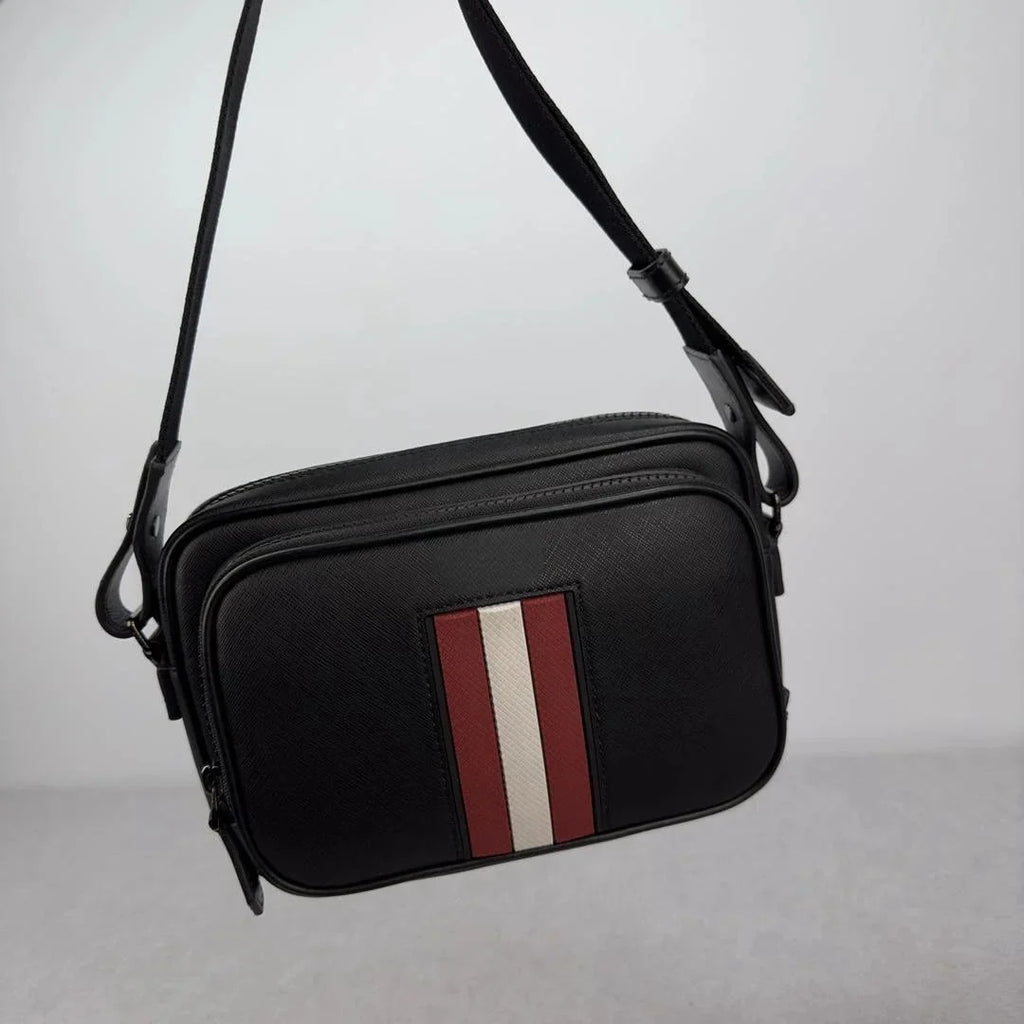 Bag Business Men's Bag Style Genuine Crossbody Bag Bag Commuter Quality Luxury Chest Shoulder Leather Casual High B Shoulder