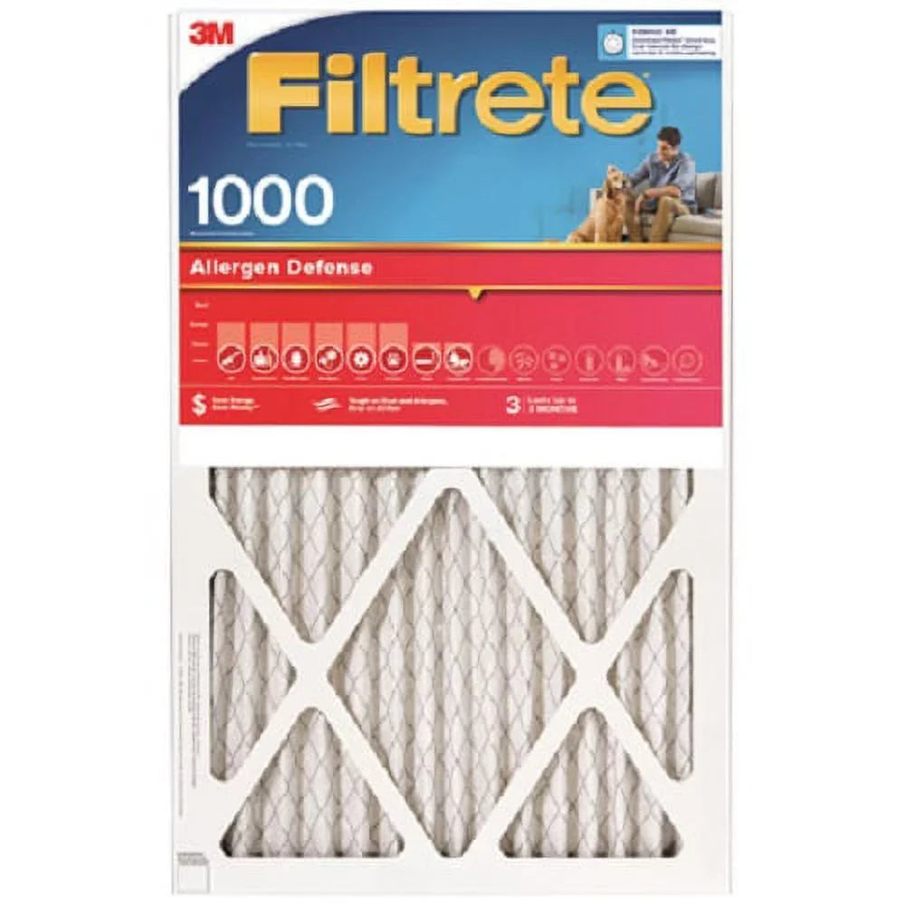 MPR x Filtrete Red Disposable AL15-4 Filter of 1000 3M 4 25" Air Month - Pleated x 3 25" 1" Quantity