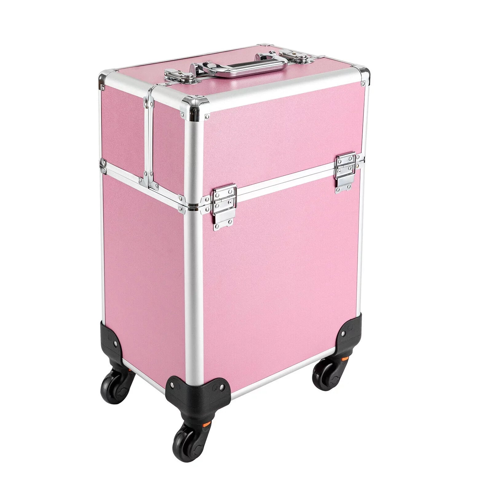 Storage Professional Rolling Trolley with Cosmetic Miumaeov Makeup 4-Tier Organizer Case Train Wheels Makeup