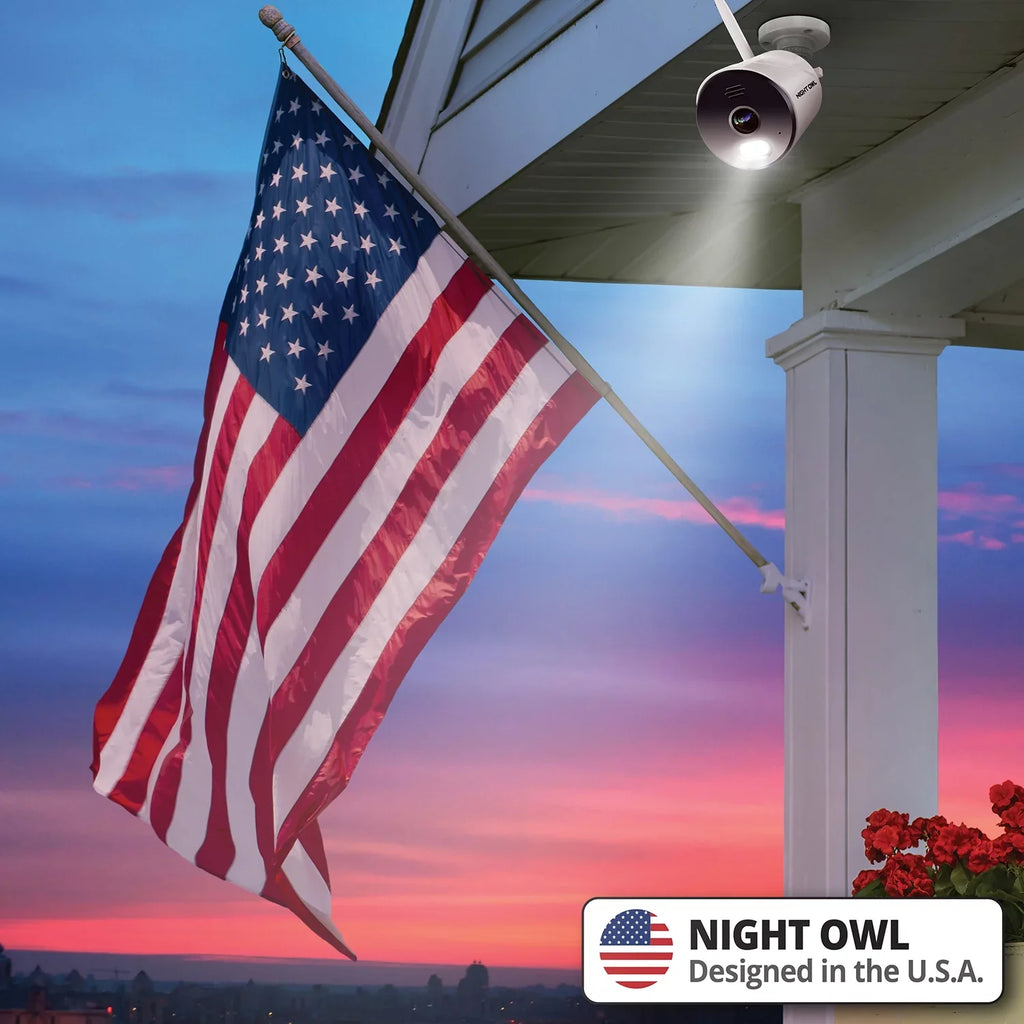 1080p IP Spotlight Wi-Fi Bullet Cameras Owl Night Surveillance HD
