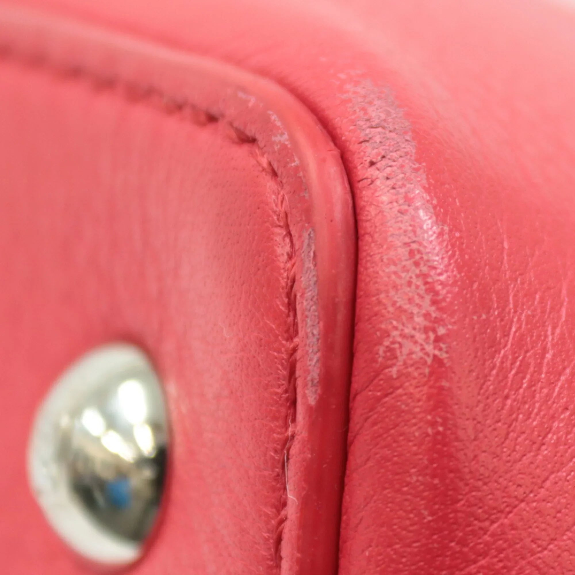 Bag Handbag Pre-Owned Red Toujour (Fair) FENDI Ladies Shoulder