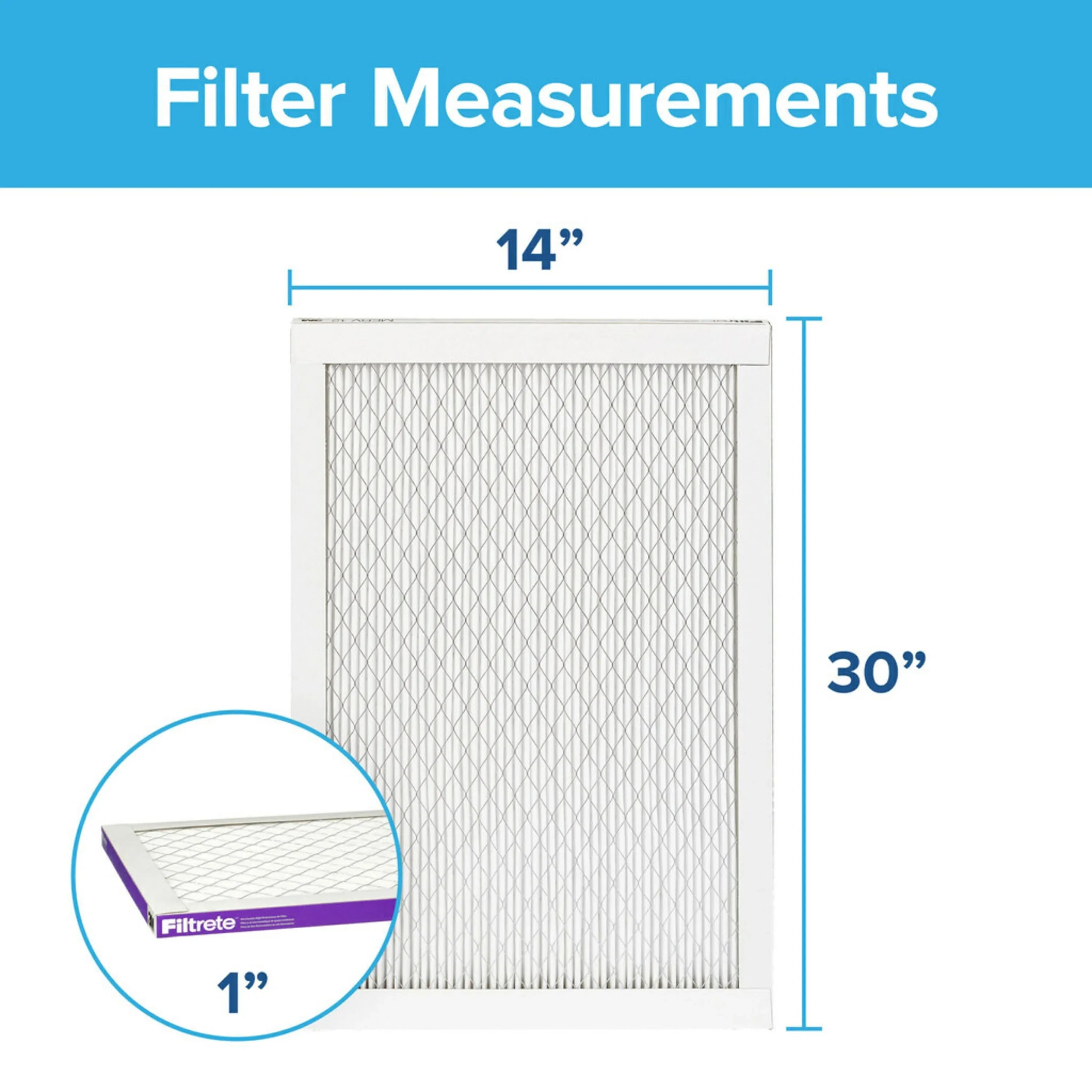 Air Allergen MERV MPR 14x30x1 Filtrete Filters 12, Filter, Advanced 1500 4 Reduction,