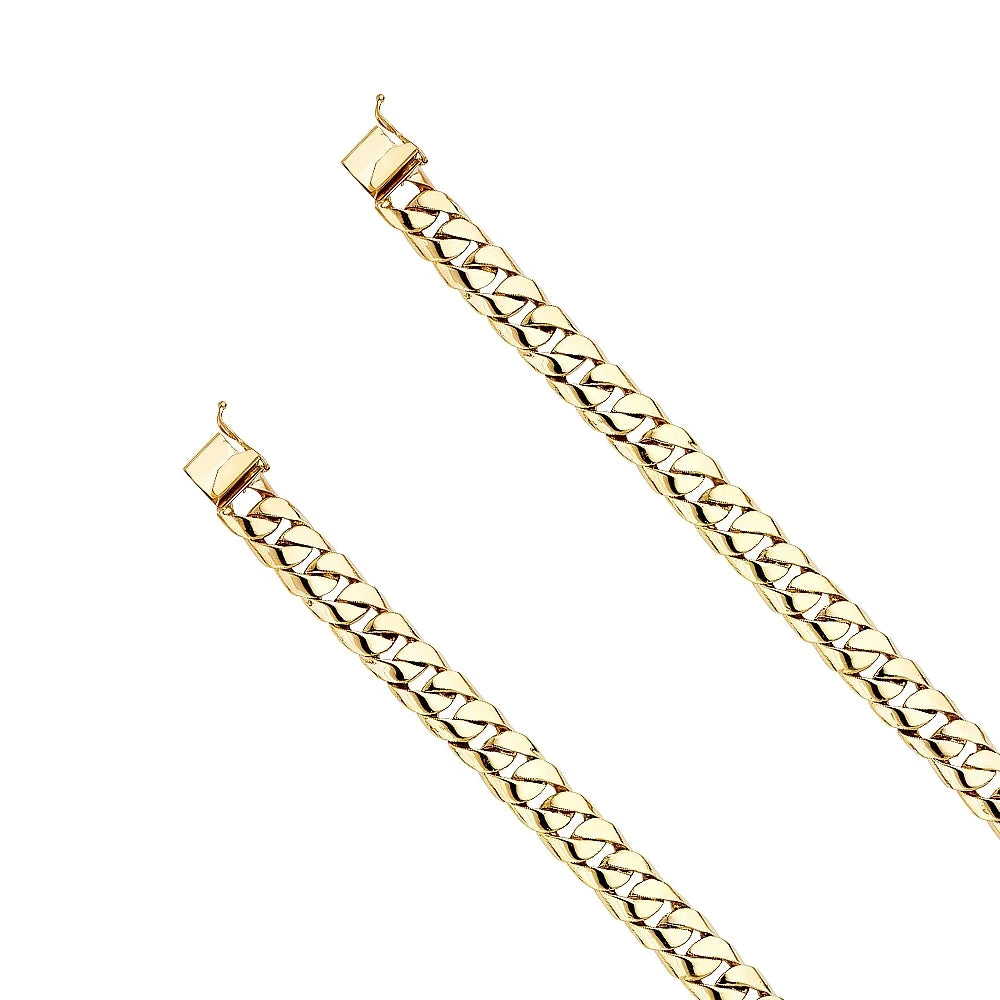 Gold 35.4 Link - Yellow Gift 14k Gold Bracelet | for Women for Men’s | 14KY Weight 8.5" | and Bracelets Chain Men Elegant Jewelry Cuban