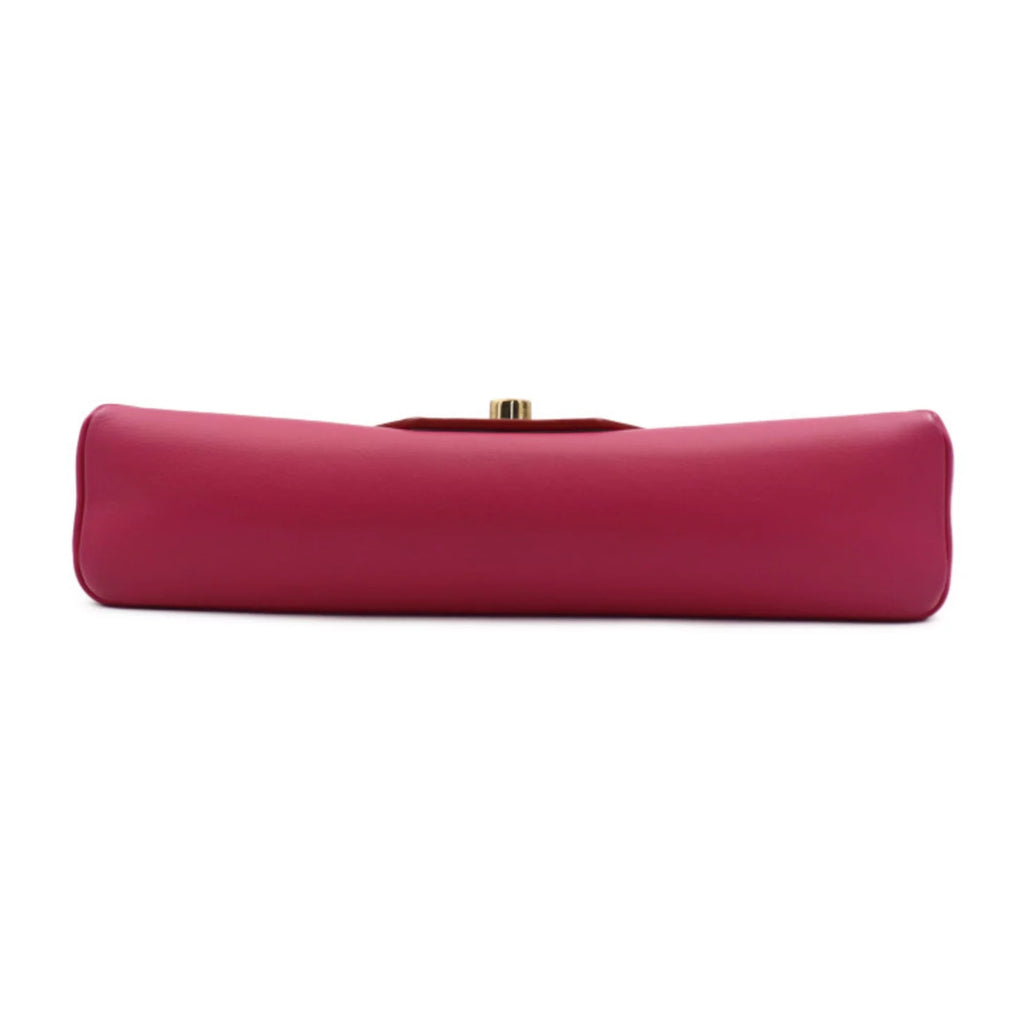 M54501 red bag shoulder leather gold Louis hardware VUITTON pink LOUIS Vuitton love Pre-Owned chain (Good) note