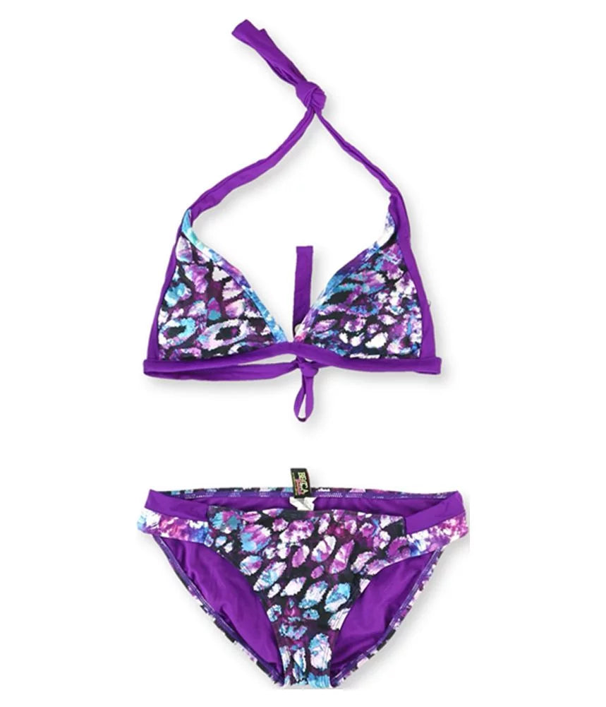 Tab Medium Reversible Side Bikini, Womens 2 Becca Piece Purple,