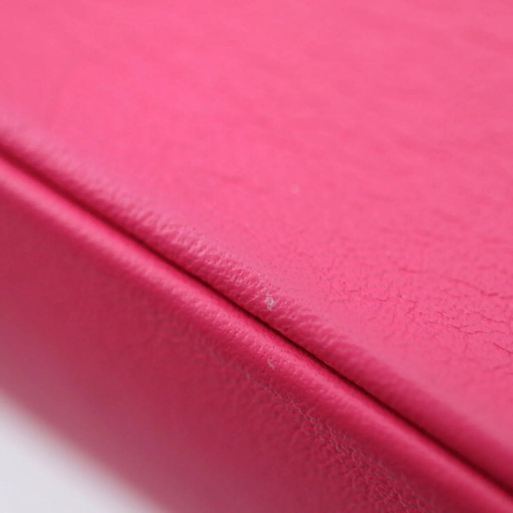 M54501 red bag shoulder leather gold Louis hardware VUITTON pink LOUIS Vuitton love Pre-Owned chain (Good) note