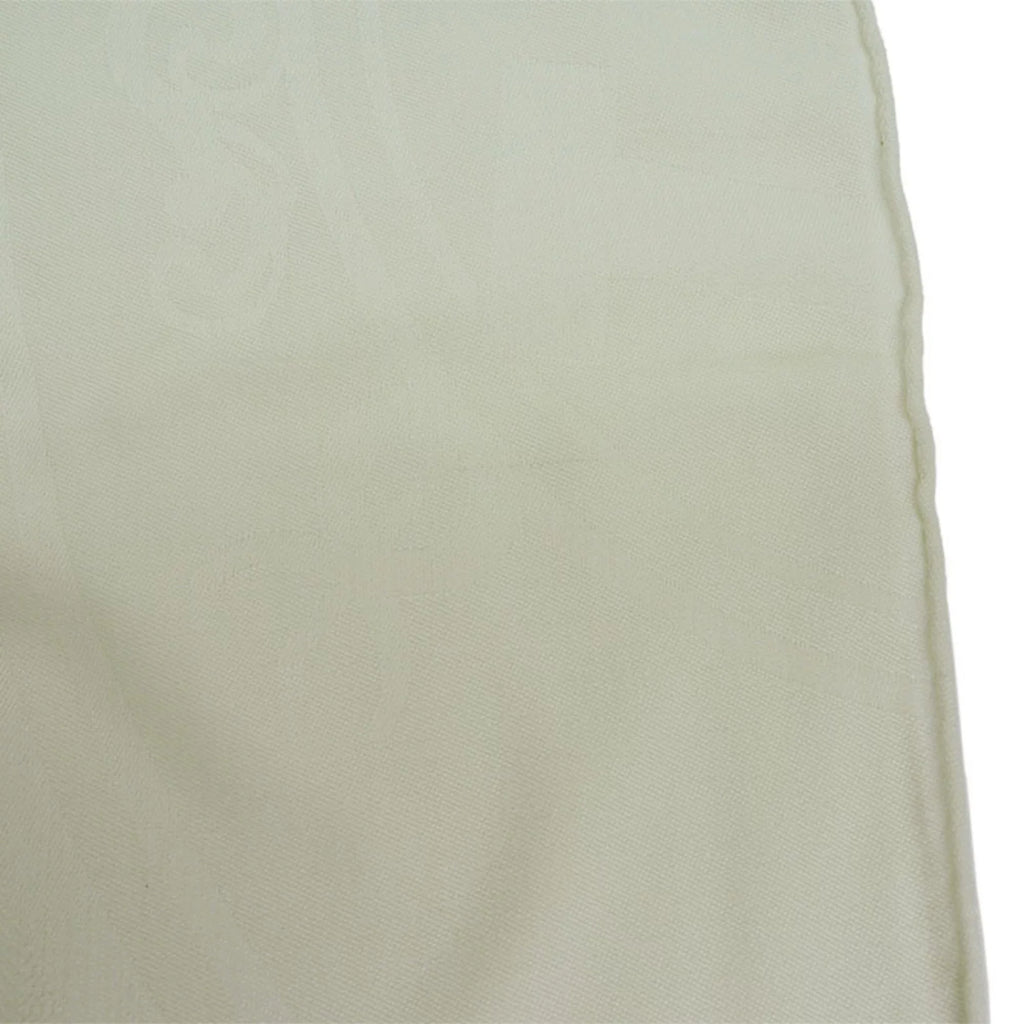 Pre-Owned H262494S Libris (Like Stole Women's HERMES New) New White Hermes Yvoire