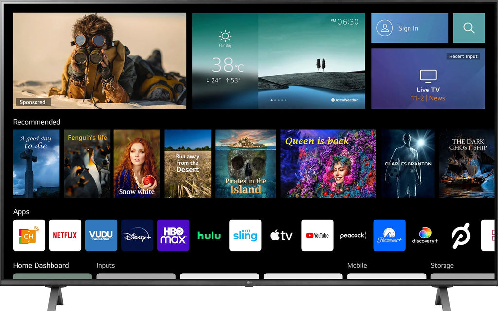 4K (2160p) TV 50" (Refurbished) Restored Class Smart LG (50NANO75UQA) LED