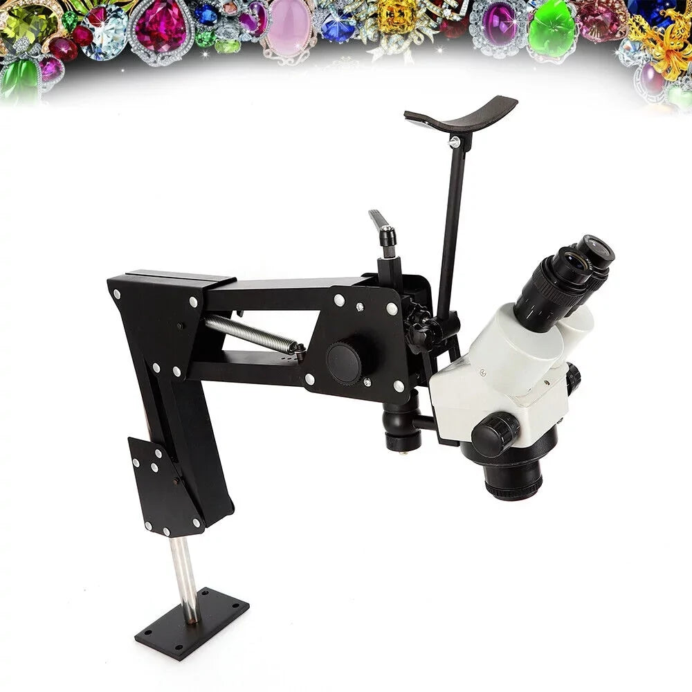 Inlaid Stand Setting Gem Spring Microscope Bracket Micro Multi-Directional Diamond ZhdnBhnos Machine Tool Mirror with Making Jewelry