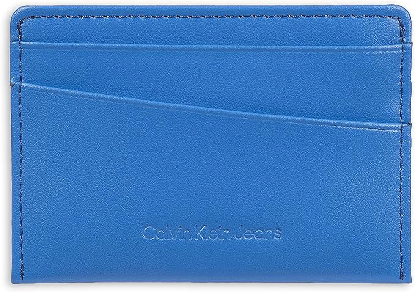 Men's Monogrammed Klein Logo Calvin Card Open-Blue Case