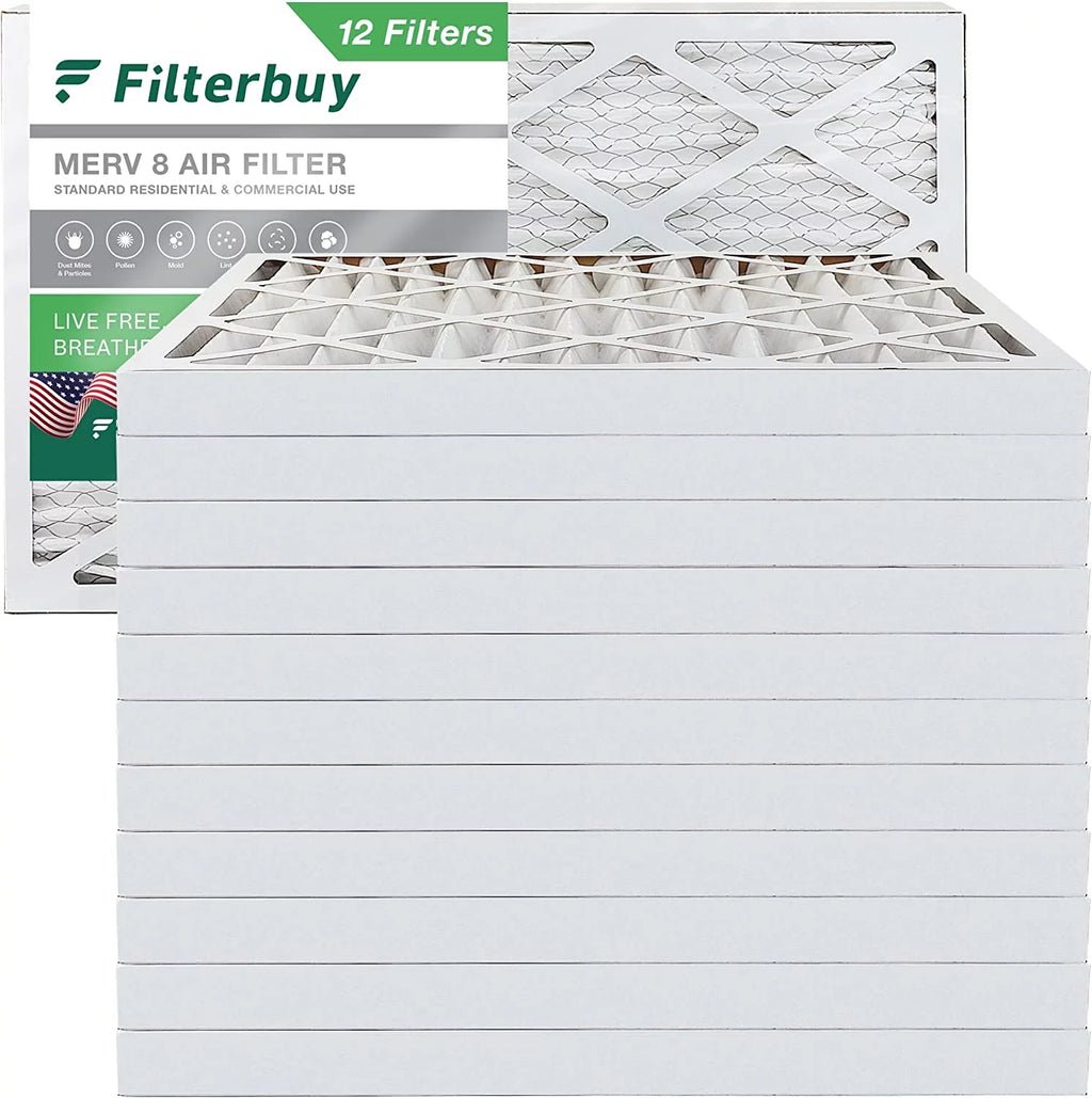 HVAC Pleated 15x30x2 Filters Furnace (12-Pack) Air AC Filterbuy MERV 8