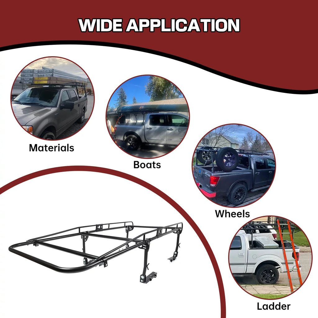 Long Bar Over-Cab LBS 60 Contractors Lumber Inch 1000 Rack Rack Pickup Cab Ladder Adjustable Truck Kayak Side Kojem Bed Universal