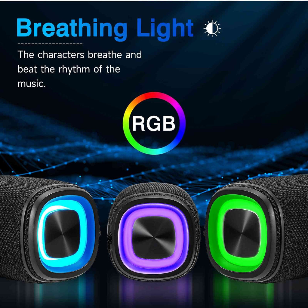 UrbanX Bluetooth Punchy - Wireless Surround Speaker 360° X808 for with True Bass, Black Pairing, Portable IPX5 W41+ HD Speakers BT5.3, Sound Speaker, Waterproof LG