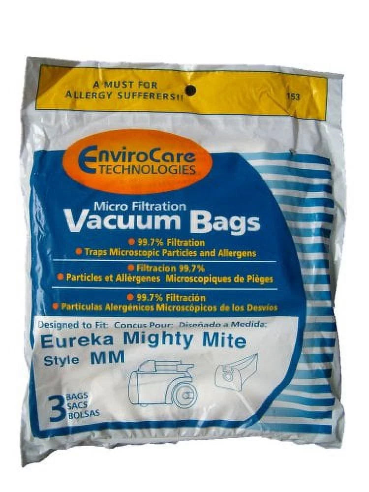 Allergy Canister 75 Bags, Limited, Eureka Mite MM Style Sanitaire Mighty Vacuum