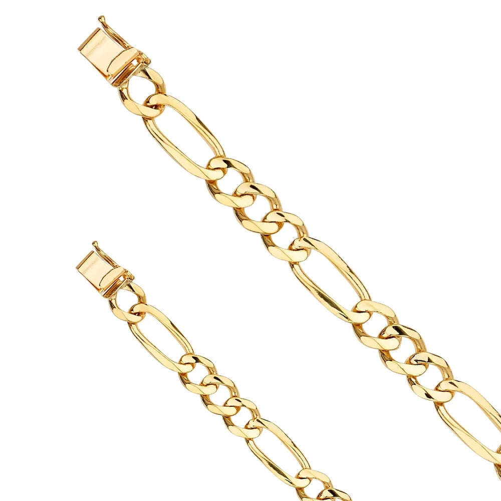 Figaro Jewelry Chain Bracelets 14KY | Yellow for Gold | Link 14k and | Men’s 17.3 Women Men 8" for Bracelet Weight Gift Gold Elegant -