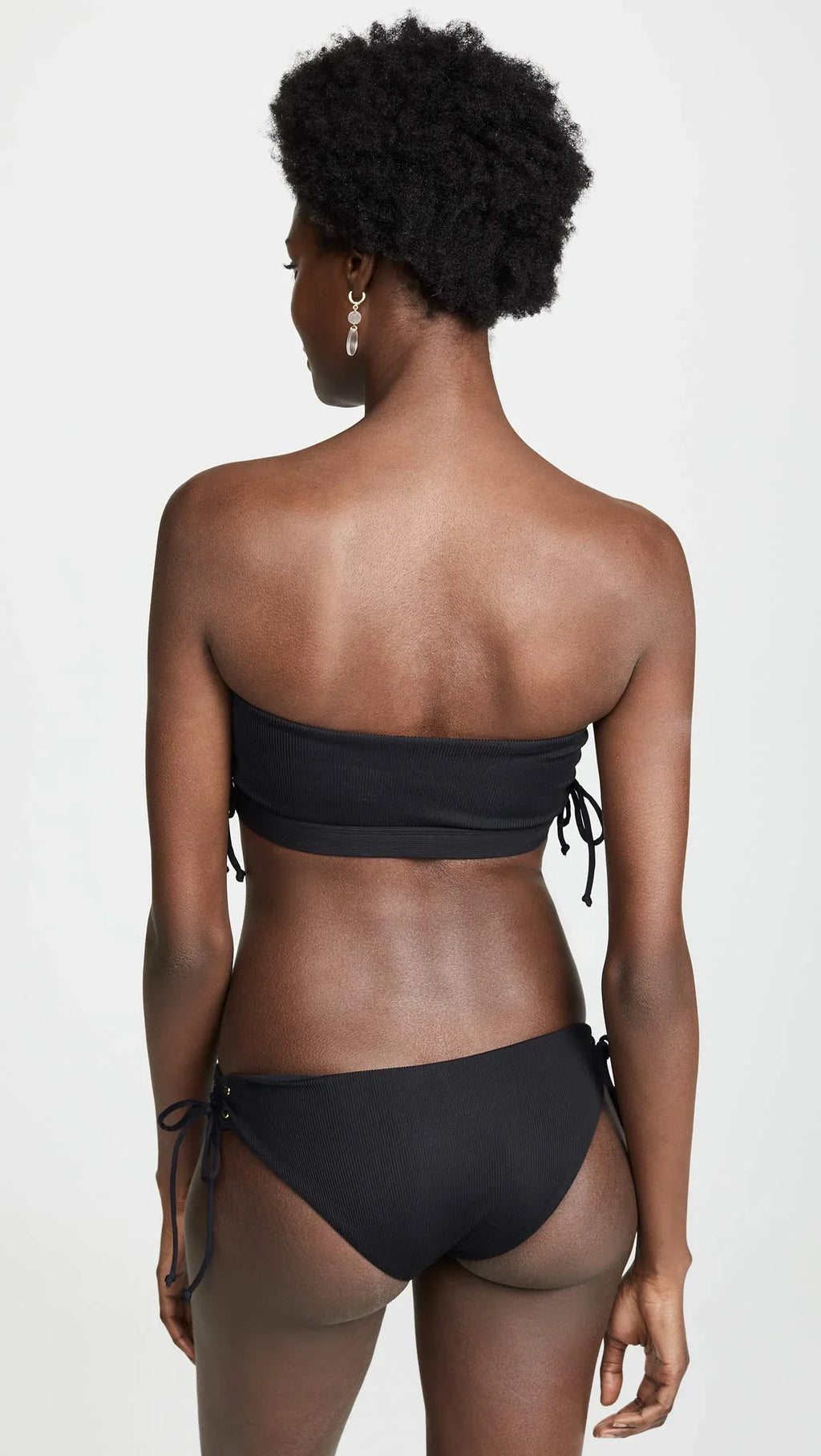 Crystal Size LSpace Black Women's Bikini Swimwear X-Small Top