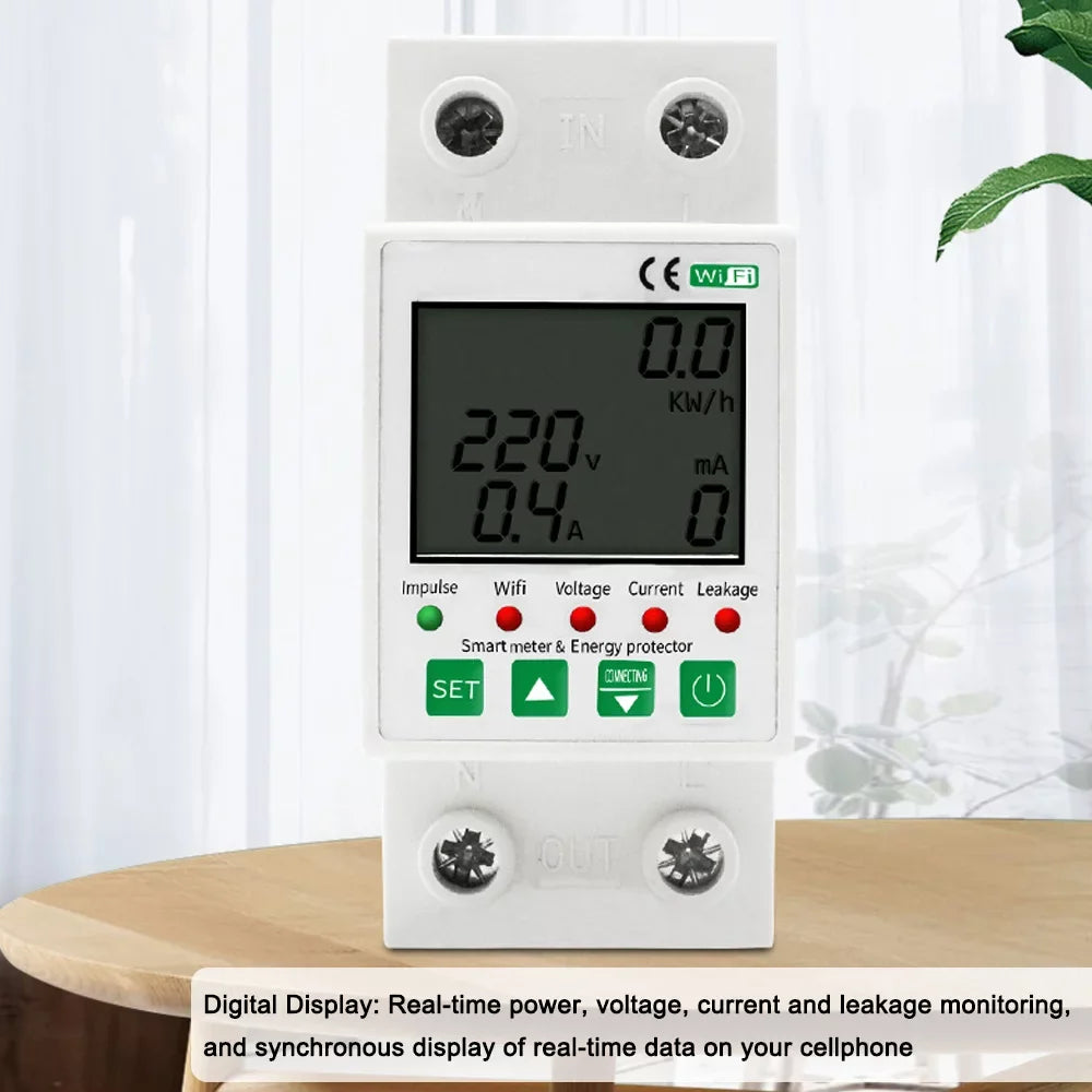 Leakage Intelligent Timer and Control with Meter Voice Protection Home Compatible WiFi Function - Electric with for Pinnaco