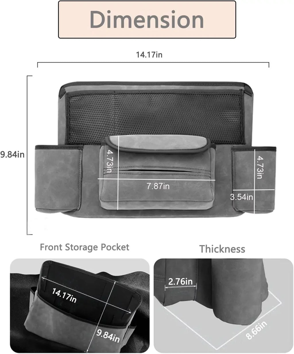 for with Holder Car Net Car Holder Car for Liner Car Pocket Car Inner Removable Large Purse Pocket Capacity Storage Barrier Multi-Pocket Fymlhomi Bag Seats Kids Pet Handbag Between