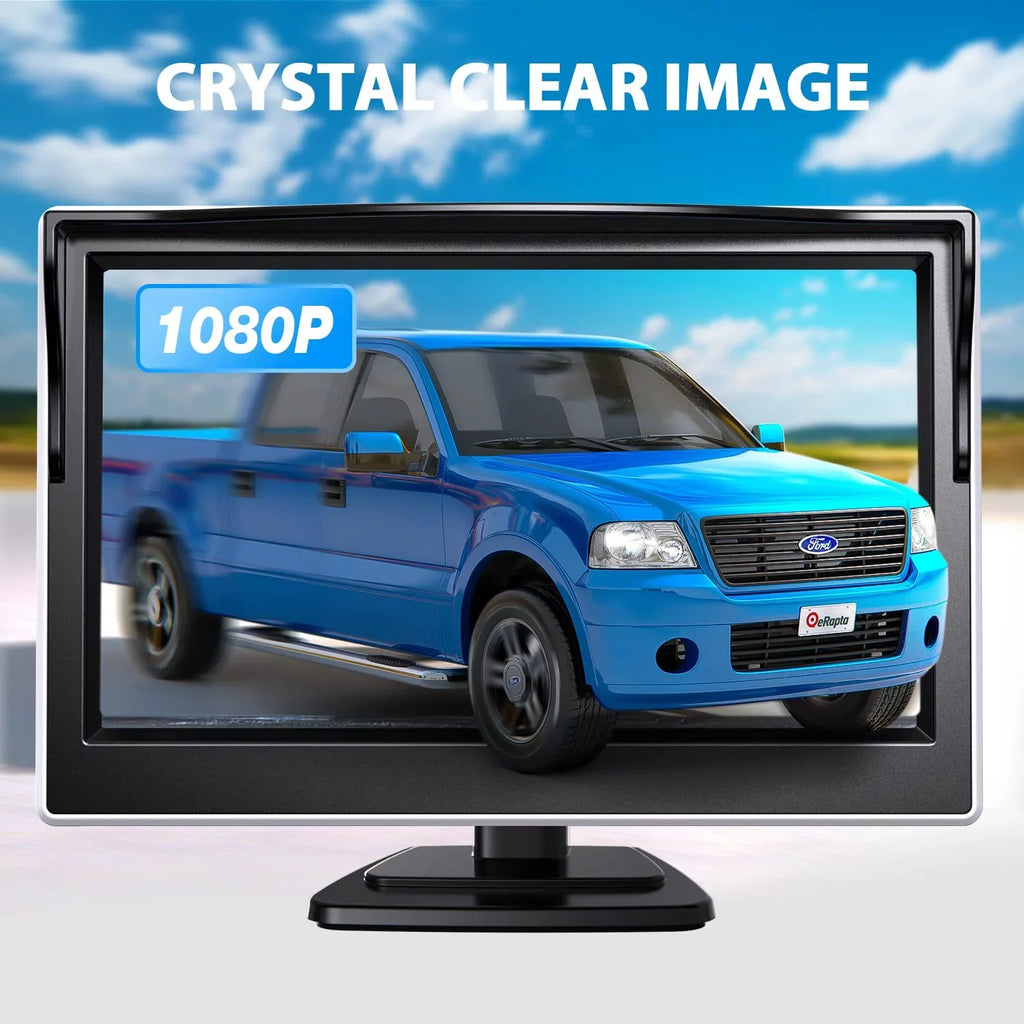 Minivan View Reverse Backup Rear with 5'' Car Camera Car Vision A5i Monitor eRapta Night Trailer Waterproof Backup Truck for IP69 Camera Plate License