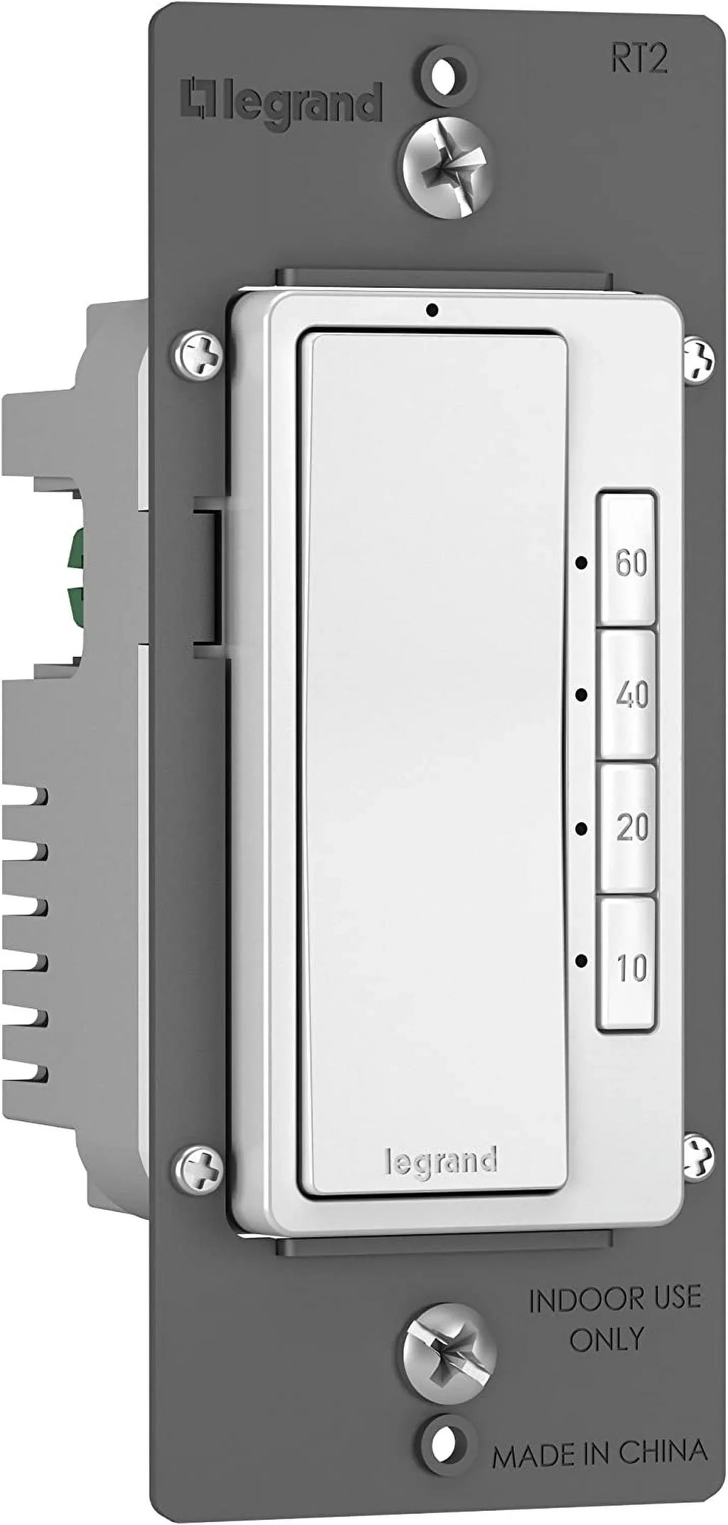 4 Pass Seymour Switch 60MIN WHT Pack & Timer Legrand