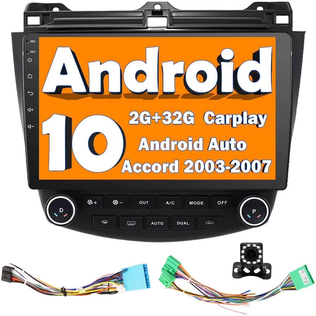 Accord Binize Honda Auto for Stereo 2004 CarPlay&Android Android10 Inch 2007 2003 10 Featuring Car 2006 7th 2005