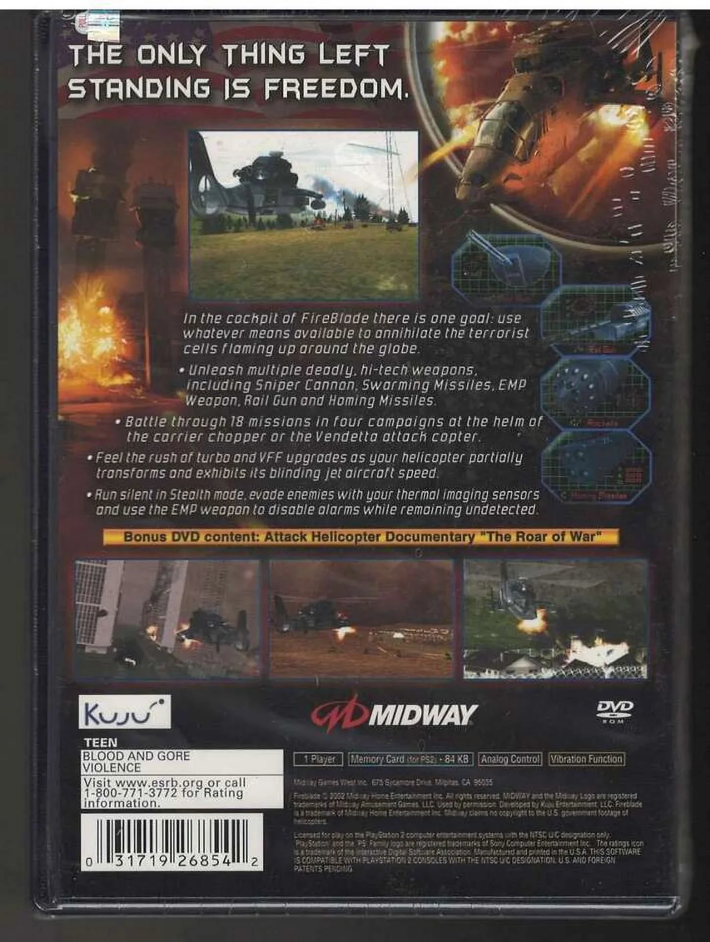 US Playstation PS2 Fireblade Sealed New Factory (Brand 2 Version)